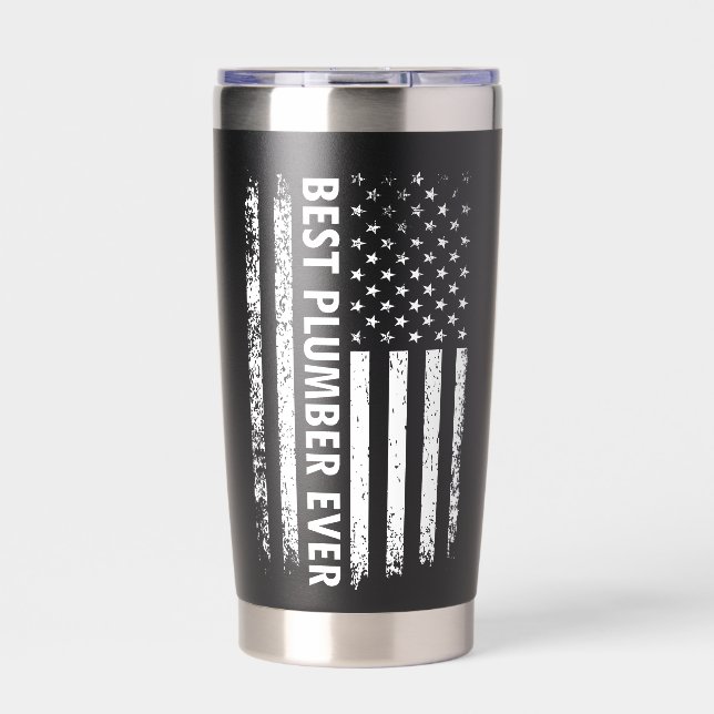 Botella Aislada Best Plumber Ever Gift Funny Plumber Appreciation (Frente)