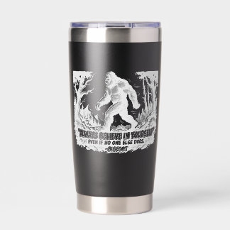 Botella Aislada Bigfoot Personalizado Cree En Ti Mismo Sasquatch