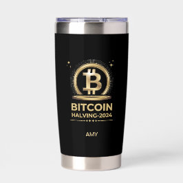 Botella Aislada BITCOIN HALVING 2024 Crypto Digital Currency