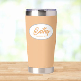 Botella Aislada Boda estilizado Peach