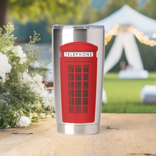 Botella Aislada Cabina telefónica (Boda (girado))