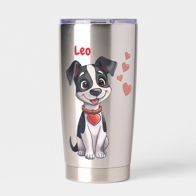 Botella Aislada Cachorro enamorado (Frente)