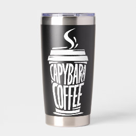 Botella Aislada Capybara Coffee Mug | Animales divertidos y adorab