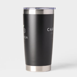 Botella Aislada Cary Yoga Collective - Sleek Black Travel Mug