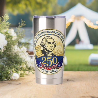 Botella Aislada Celebrar el 250 aniversario de Estados Unidos