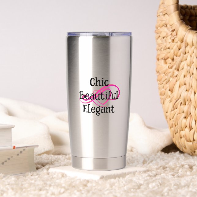 Botella Aislada Chic, Beautiful, Elegant Mug (Sala de estar (girado))