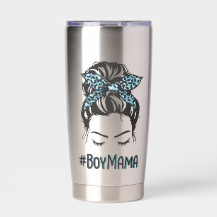 Botella Aislada Chico personalizado Mama Messy Bun Boy Regalos De