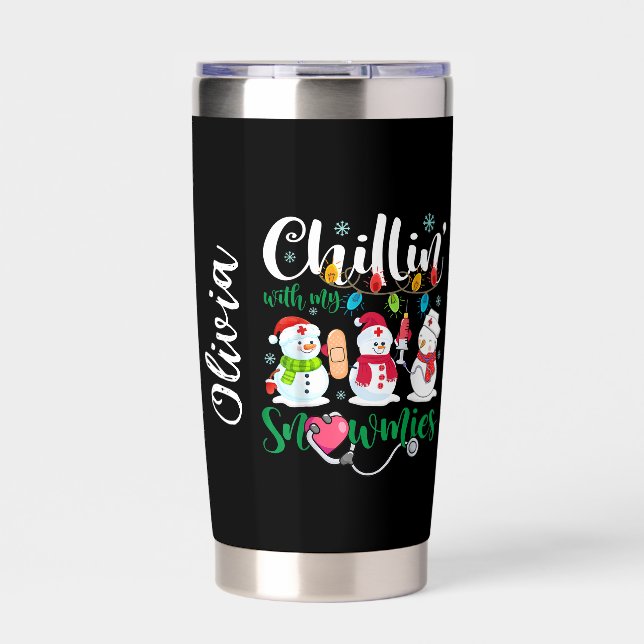Botella Aislada Chillin’ with My Snowmies (Frente)