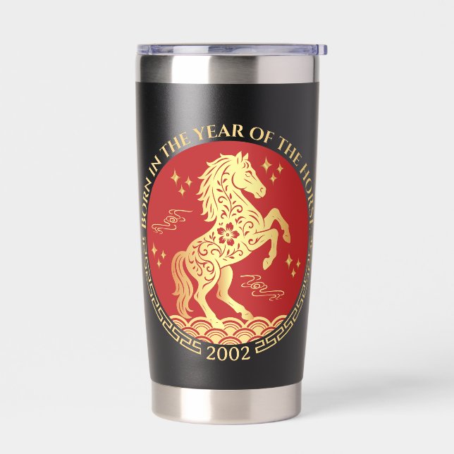 Botella Aislada Chinese New Year Born in the Year of the Horse (Izquierdo)