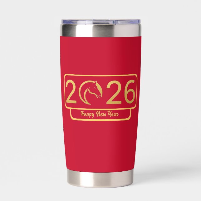 Botella Aislada Chinese New Year Horse Perfect Gift (Frente)