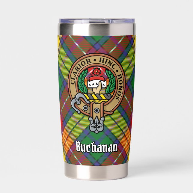 Botella Aislada Clan Buchanan Escudo por Tartán (Frente)