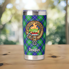 Botella Aislada Clan Douglas Escudo por Tartán