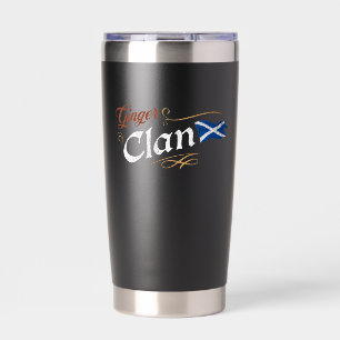 Botella Aislada Clan Ginger Bandera Escocesa Divertido Orgullo Pel