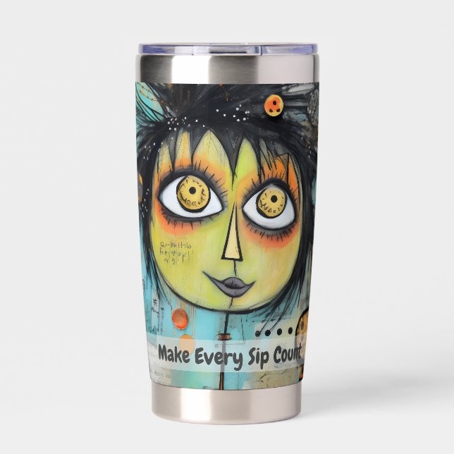 Botella Aislada Collage de arte 3 (Frente)