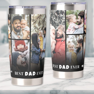 Botella Aislada Collage de Fotos Personalizadas Papá Padre
