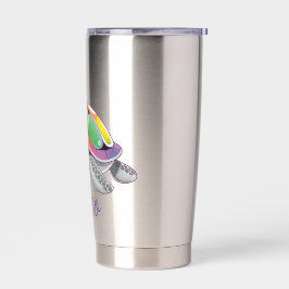 Botella Aislada Color Burst Sea Turtle