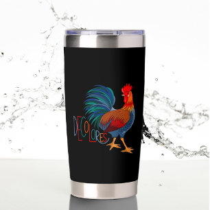 Botella Aislada Colores Cursillo Colorful Rooster