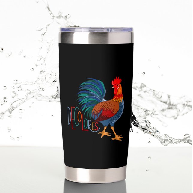 Botella Aislada Colores Cursillo Colorful Rooster (Subido por el creador)