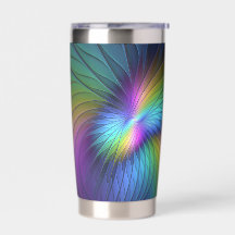 Colorido Con Azul Moderno Resumen Arte Fractal