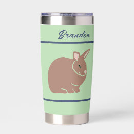 Botella Aislada Conejo Conejo Conejo Conejito Personalizado