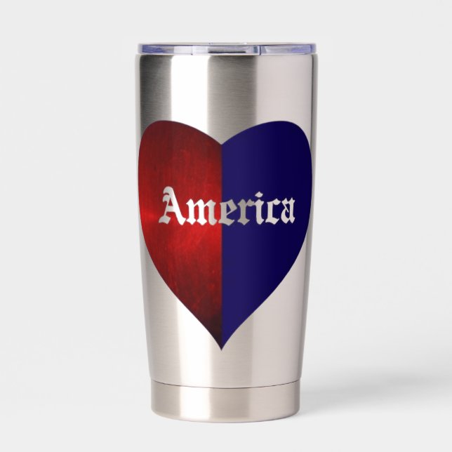 BOTELLA AISLADA CORAZÓN AMERICANO (Frente)