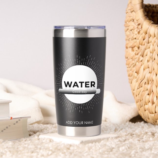 Botella Aislada Cotización de Energía Solar | Nombre Personalizado (Sala de estar (girado))