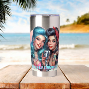 Botella Aislada Crónicas Hotflash Tumbler -Sip, Laugh, Repetir