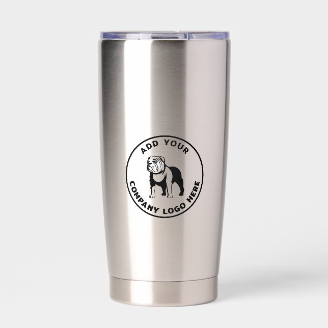 Botella Aislada Custom Business Logo Minimalist Employees (Frente)