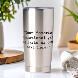 Botella Aislada Custom Quote