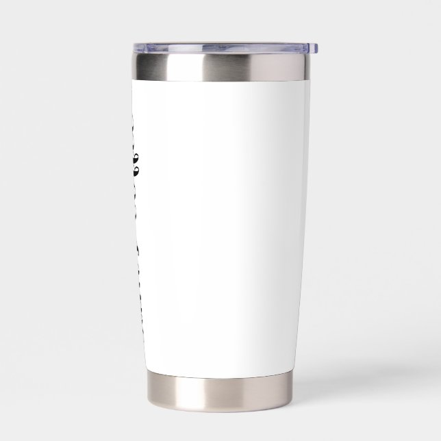 Botella Aislada Custom Skinny Tumbler, Personalized Coffee custom (Izquierdo)