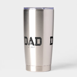 Botella Aislada Dad Established New Dad Gift
