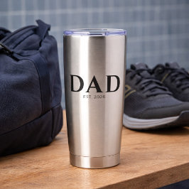 Botella Aislada Dad Established New Dad Gift