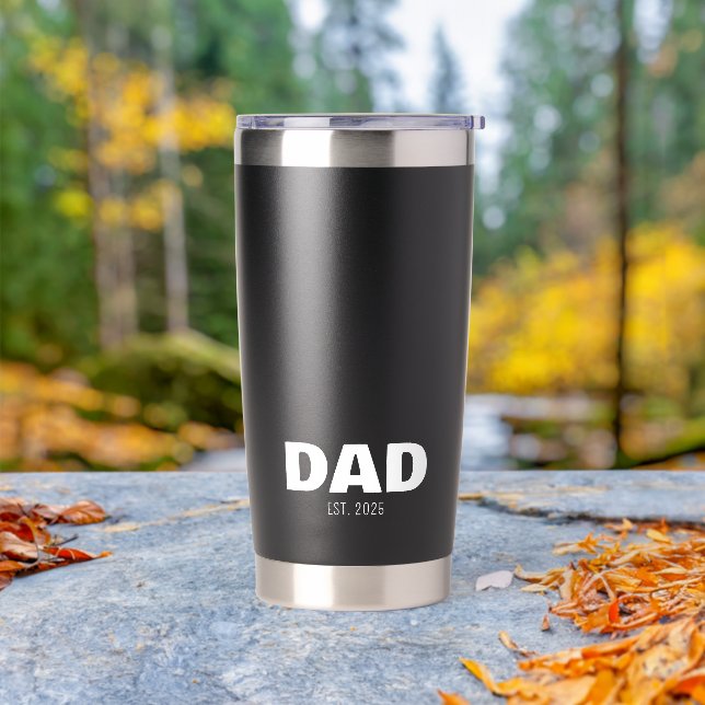 Botella Aislada Dad Established New Dad Gift (Exterior)