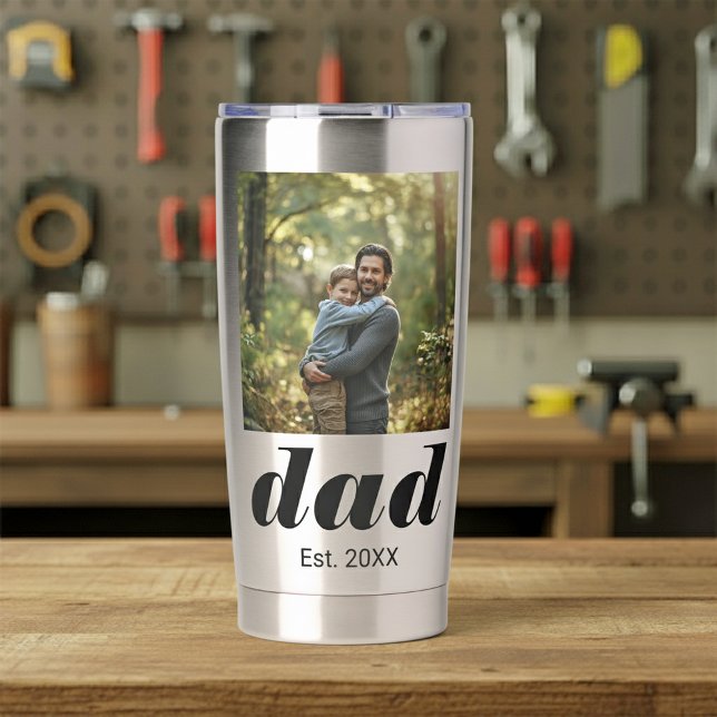 Botella Aislada Dad Established Photo Father's Day (Subido por el creador)