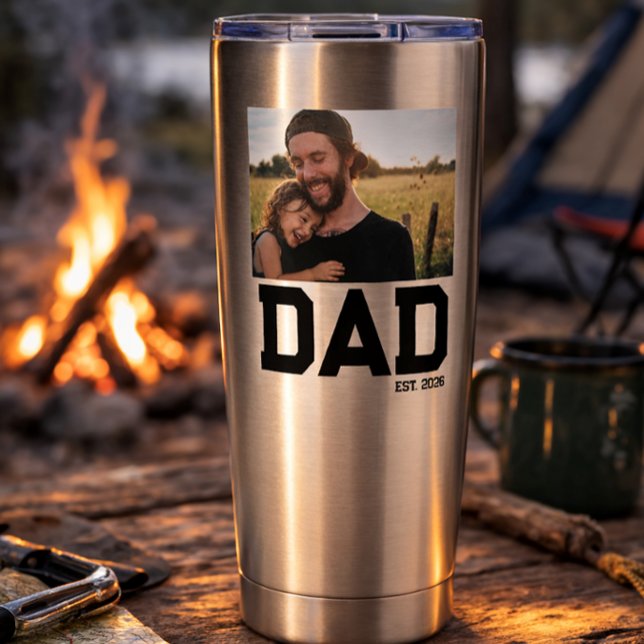 Botella Aislada Dad Established Photo Template Year Father's Day  (Subido por el creador)
