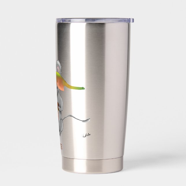 Botella Aislada DE Tasse Herbst Maus Thermobecher (Izquierdo)
