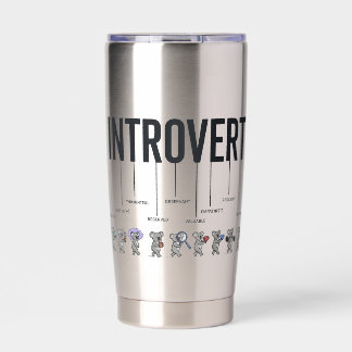 Botella Aislada Definición de introvertido divertido – Personalida