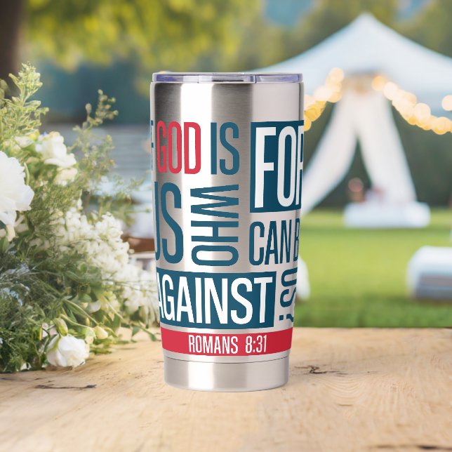 Botella Aislada Dios para nosotros (Boda (girado))