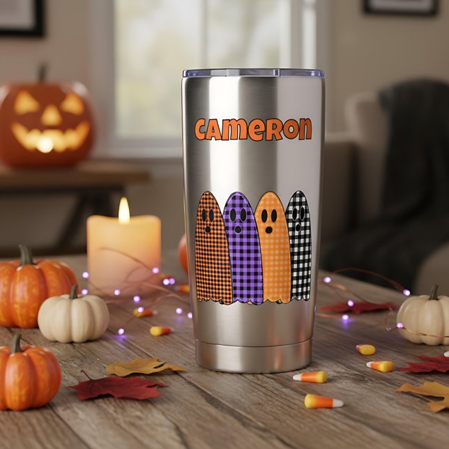 Botella Aislada Disfraces de cuadros escoceses de Halloween (Subido por el creador)
