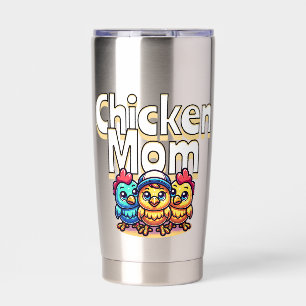 Botella Aislada Divertidas chicas Personalizados   Mami de pollo p