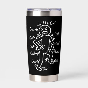 Botella Aislada Doloroso Ay Ay Ay Ay Dicho Dolor Corporal Humor