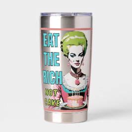 Botella Aislada Eat The Rich, Not Cake