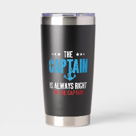 Botella Aislada El Capitán Siempre Tiene Razón Soy El Capitán