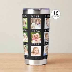 Botella Aislada EL MEJOR PAPÁ DEL MUNDO 18 Fotos Columnas Personal