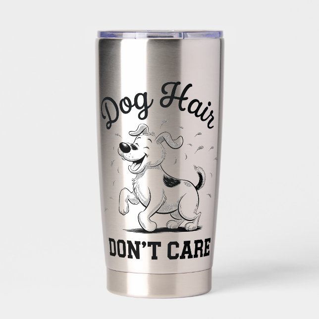 Botella Aislada "El pelo del perro no se preocupa" Personalizado d (Frente)