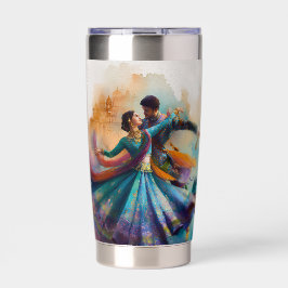 Botella Aislada ✨Elegante arte en acuarela de baile de Kathak de p