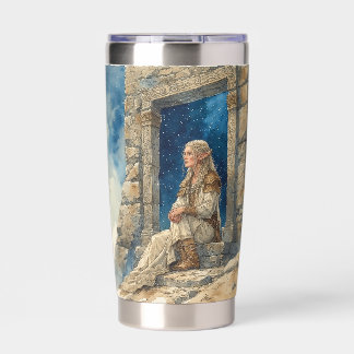 Botella Aislada Elf Ancient Ireland With Sky, Tumbler Water Bottle