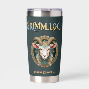 Botella Aislada Emblema de Cabra de Grimmloch Juego de Rol de Fant