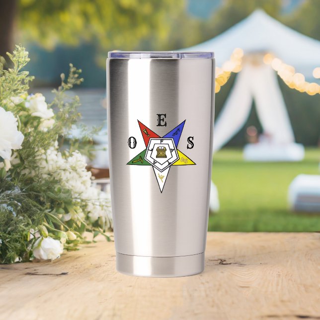 Botella Aislada Emblema de la Orden de la Estrella Oriental (Boda (girado))