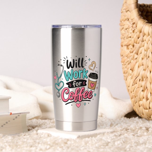 Botella Aislada Enfermera Trabajará por Café (Sala de estar (girado))